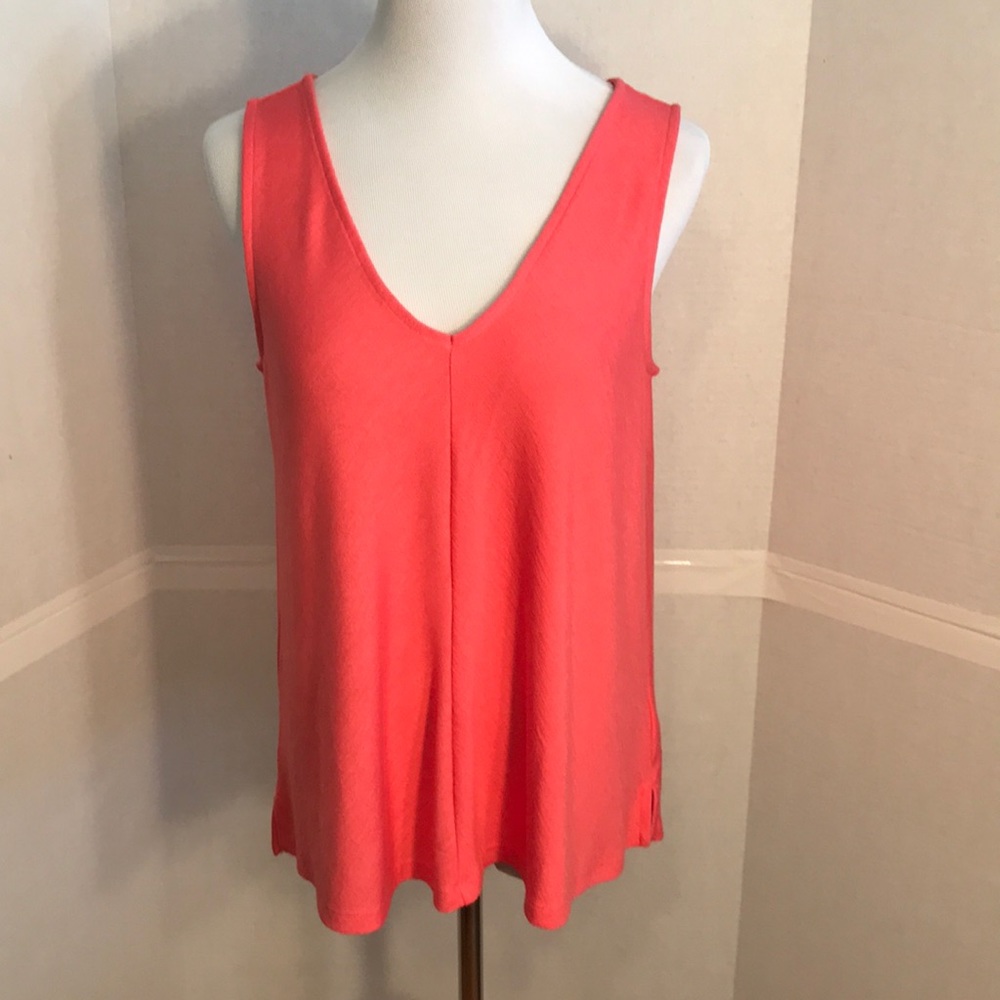 Gap soft spun coral sleeveless top NWT
